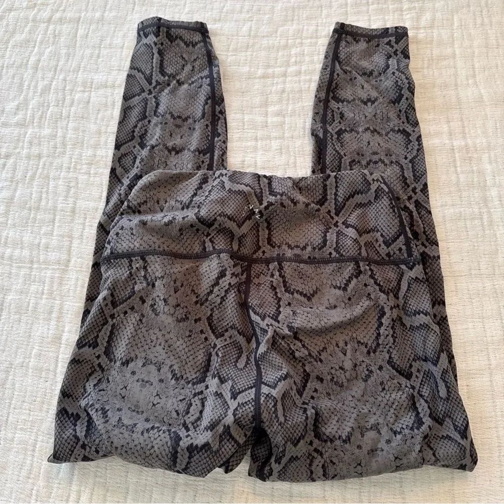 Varley Snakeskin Printed Leggings Size Small